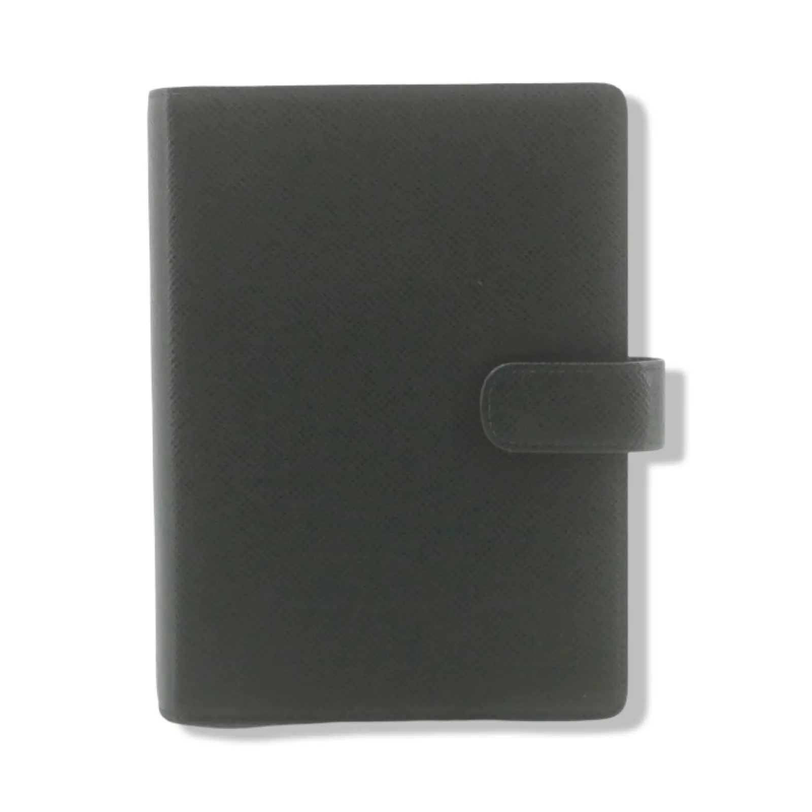 Pre-owned Louis Vuitton Leather Small Leather Goods Taiga Green Medium Ring Agenda LV1957