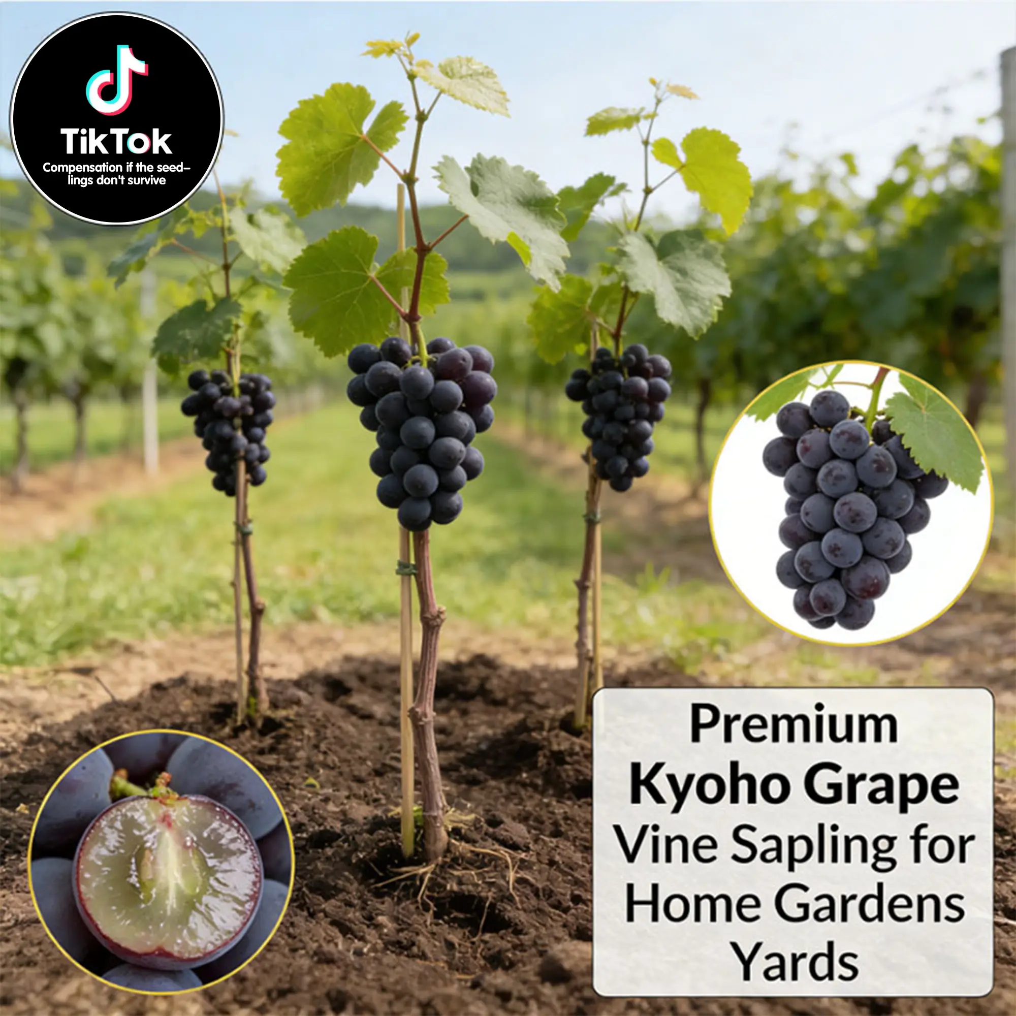 Fruit in Year One!  Organic Red Cherry Trees | 5-Year Mature Seedlings for American Backyards | Super Easy to Grow