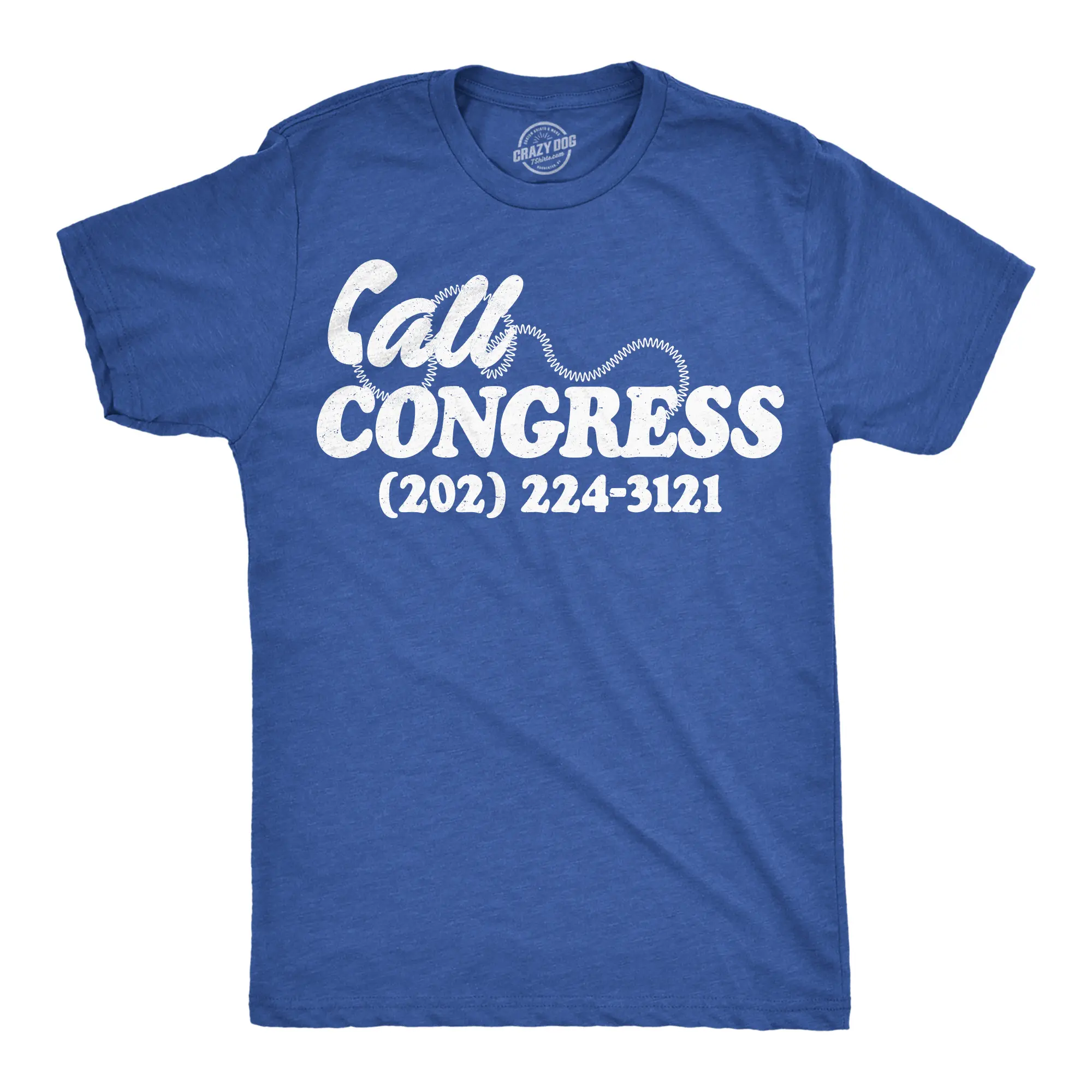 Mens Funny T Shirts Call Congress 202 224 3121 Sarcastic Politics Graphic Novelty Tee for Men Mens Funny T Shirts Cool Vintage Fashion T-Shirt Gift Classic Menswear Funny Political Short Sleeve Novelty Tees for Royal -