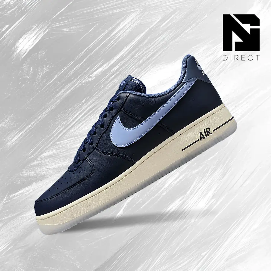 Nike Air Force 1 Low '07 Obsidian Diffused Blue Men's Lifestyle Sneakers - Vintage Design, Shock-Absorbing Comfort, Back-to-School, Versatile Use, IM6600-451, Gym & Street, Foam