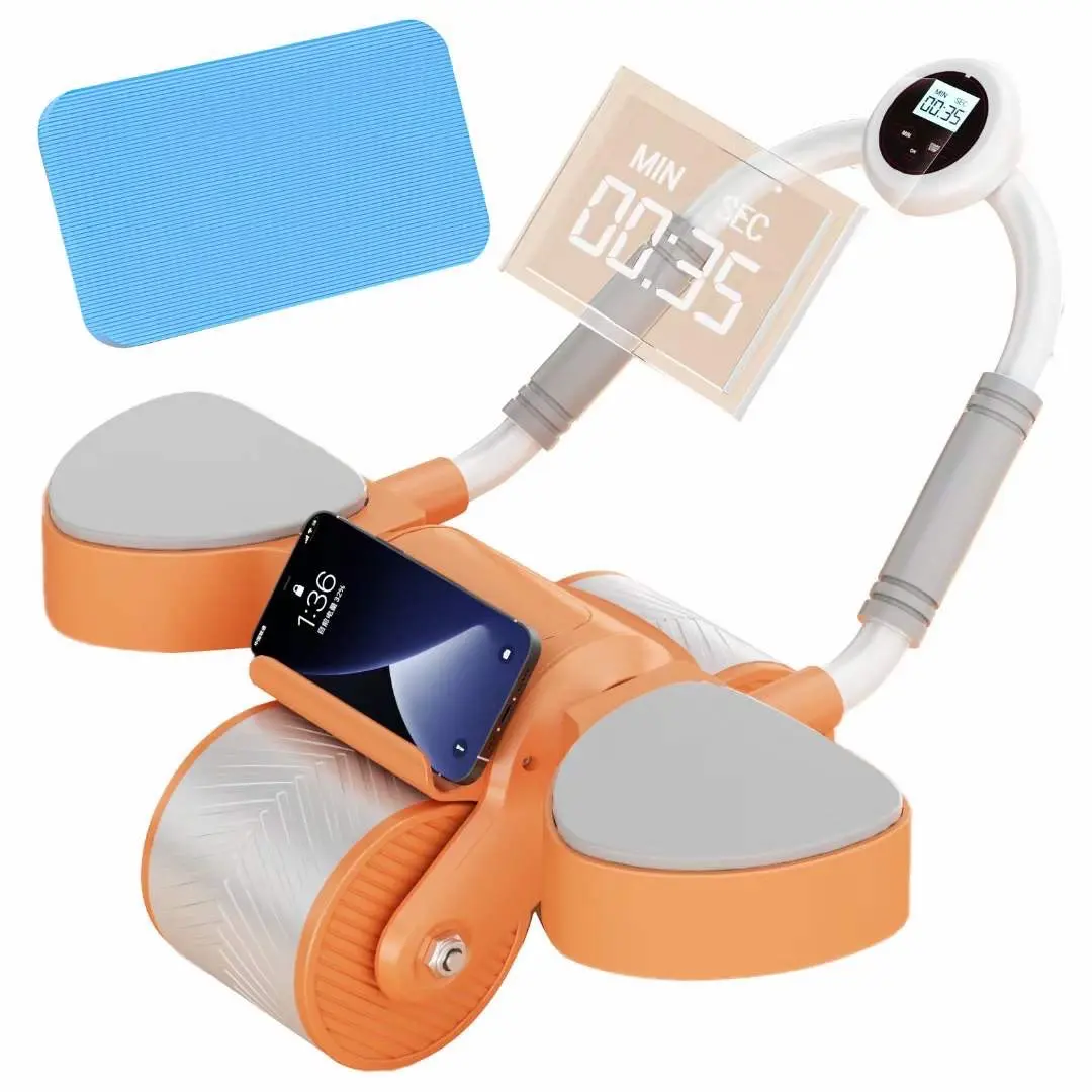 Automatic Rebound Abdominal Wheel with Timer