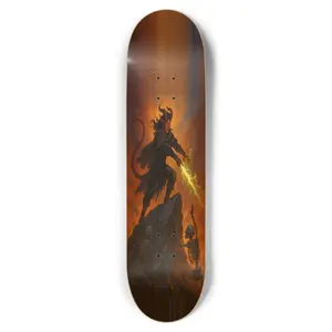 warlock E.B. - skateparks X dragons collection - skate deck, 8.5 in - 7-ply 100% Canadian Maple, kash(e)D skateboards launch collection