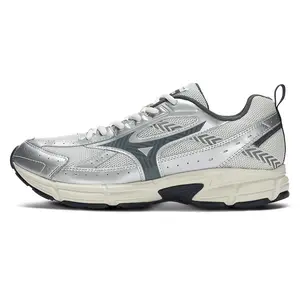 Mizuno Speed Lightweight Comfortable Durable Breathable Low-Top Casual Training Running Shoes for Men and Women in Silver Gray Trending Shoes, House White Official Shoes to Get / Maison Mihara
