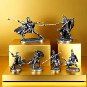 2025 New Retro Solid Metal Material Spartan Warrior Model Desktop Ornament Decor Gift