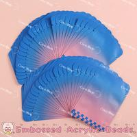 Embossed Acrylic Beads