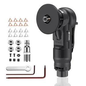 Mini Pneumatic Chamfering Tool - Straight 45? Arc Beveling with 16 count C & R-angle ,Metal Air Chamfer Tool 30000 RPM, Deburring for Copper,,Steel,, ,1/4 Inch Inlet