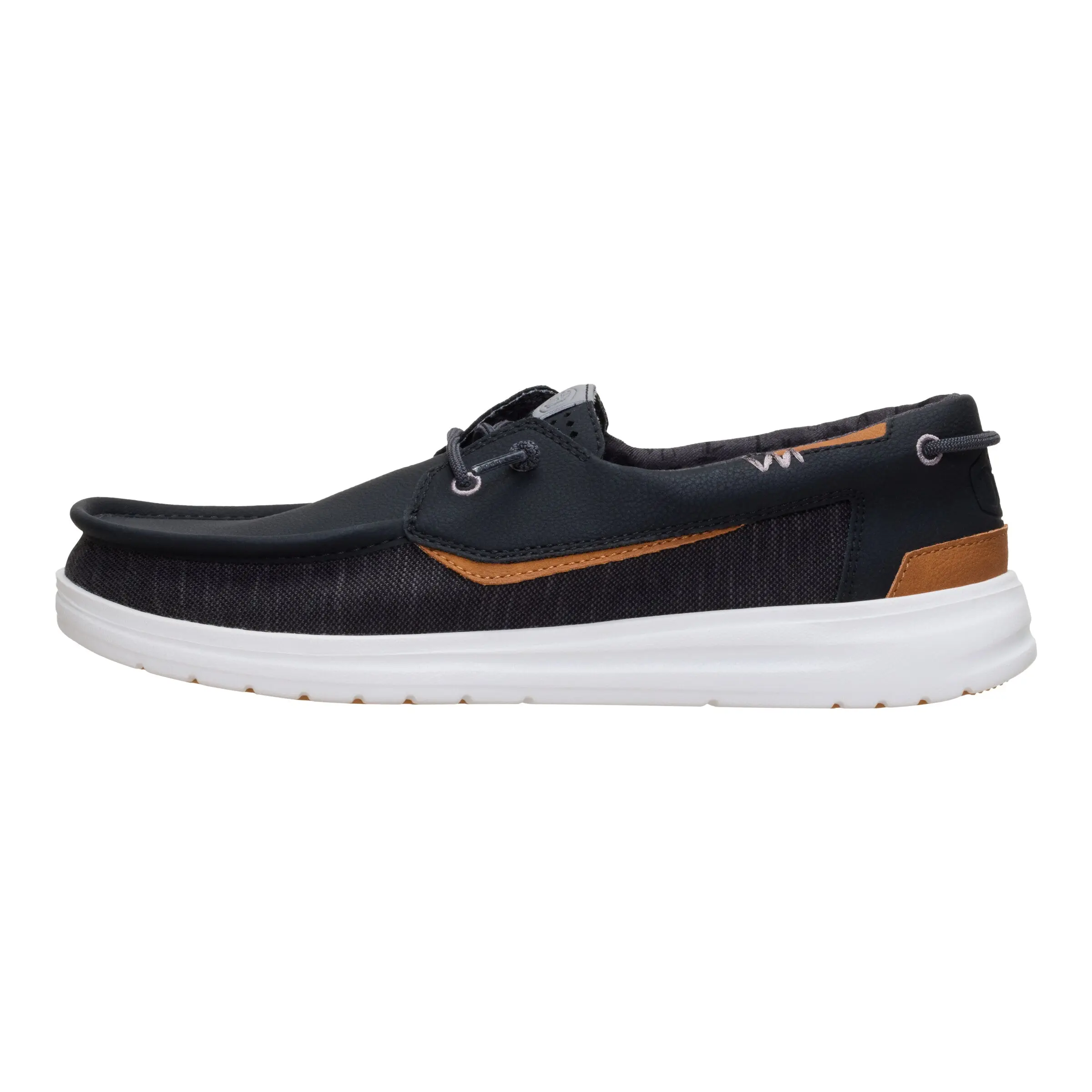 HEYDUDE Welsh Grip Heathered Mesh - Comfortable Slip on Boat Shoes