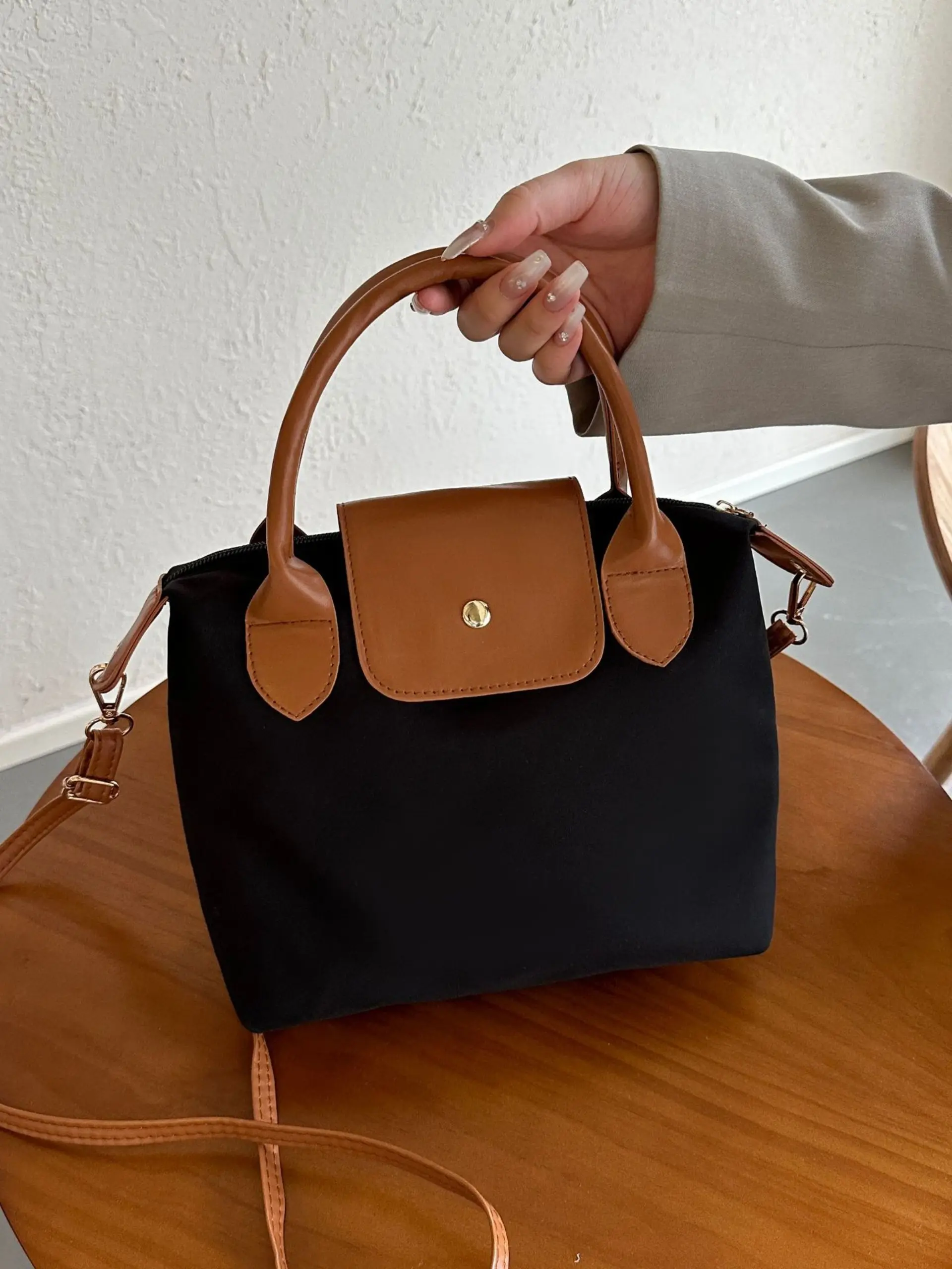 Fashion Boho Patchwork Tote Bag, Large Capacity PU Sports Bag, All Seasons Handbag, Stylish Crossbody Shoulder Bag