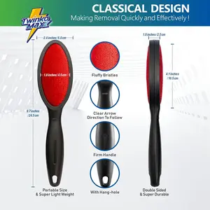 Pet Hair Remover Brush - 2-Sided Magic Lint Remover for Clothes, Sheets & Carpets Schticky Lint Roller for Pets