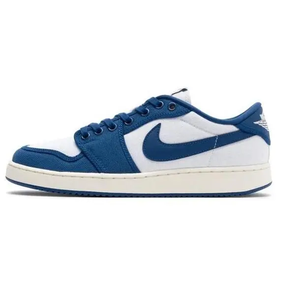 Men's Nike AJKO 1 Low White/Dark Royal Blue-Sail (DX4981 103)