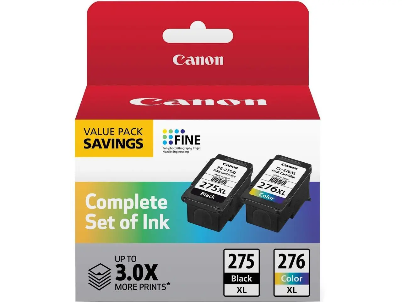 Canon 4981C008 PG-275XL/CL-276XL High-Yield Multipack Ink Black/Tri-Color Canon 4981C008 PG-275XL/CL-276XL High-Yield Multipack Ink Black/Tri-Color