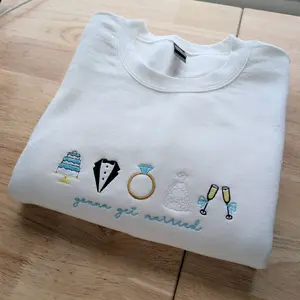 Gonna Get Married Wedding Celebration Embroidered Crewneck Sweatshirt, Bride Sweatshirt