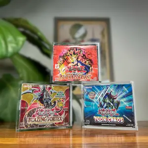 Acrylic Yugioh Booster Box Case (3 Pack)