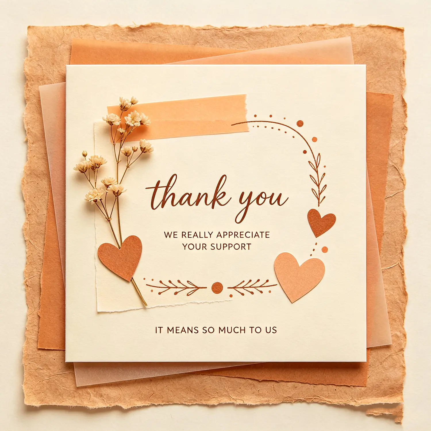 2-SOVS Thank You Card – Complimentary Gift Insert (1 Count)