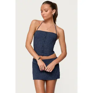 Winsley Gingham Halter Corset
