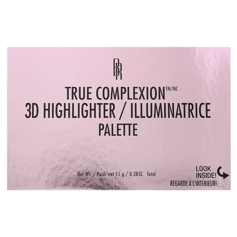 Black Radiance True Complexion, 3D Highlighter Palette, 8035 Luminosity, 0.38 oz (11 g)
