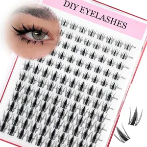 Mixed Manga Style False Eyelashes Kit, Easy Home Application, Salon-Grade Dense Electric Eye Lashes, Natural Look, Lash Glue Extension