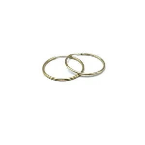 endless hoop in 14k gold filled