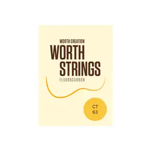 Worth Clear Fluorocarbon 6 String Tenor Ukulele Strings C6-63 inch (G-c-C-E-A-a) Enough For 2 Sets