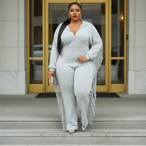 Plus Size Bohemian Style Jumpsuit