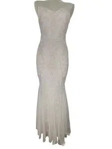 David's Bridal Vintage-Inspired Beaded Wedding Gown