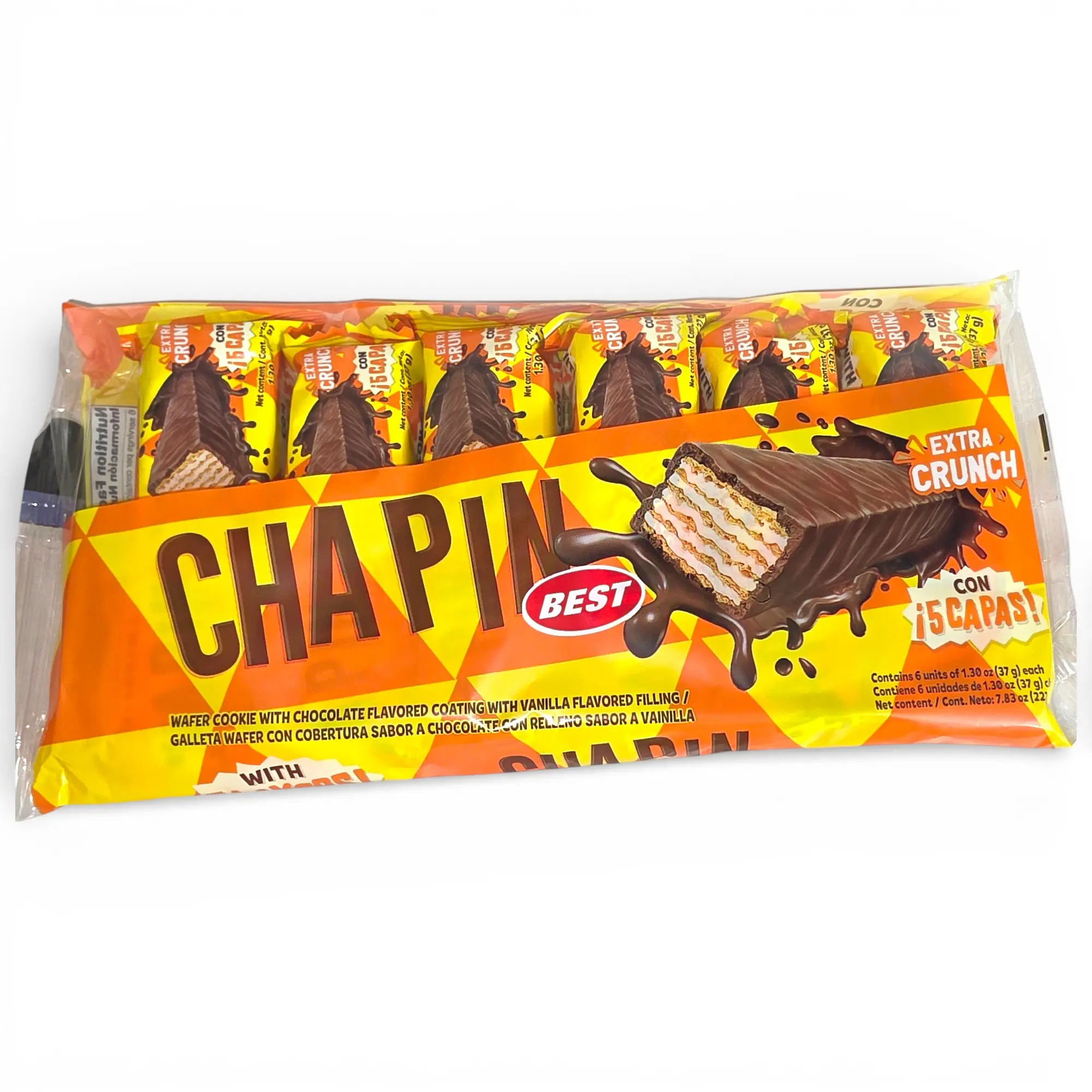Chapin Best Chocolate Extra Crunch, Waffer Cookie Whit Cocolate Flavored