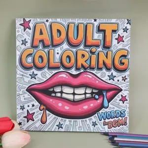 Trendy Adult Coloring Book, Avant-Garde Pop Art Cover, Creative Relaxation and Mindfulness Activity Book, Ideal Gift for Art Lovers