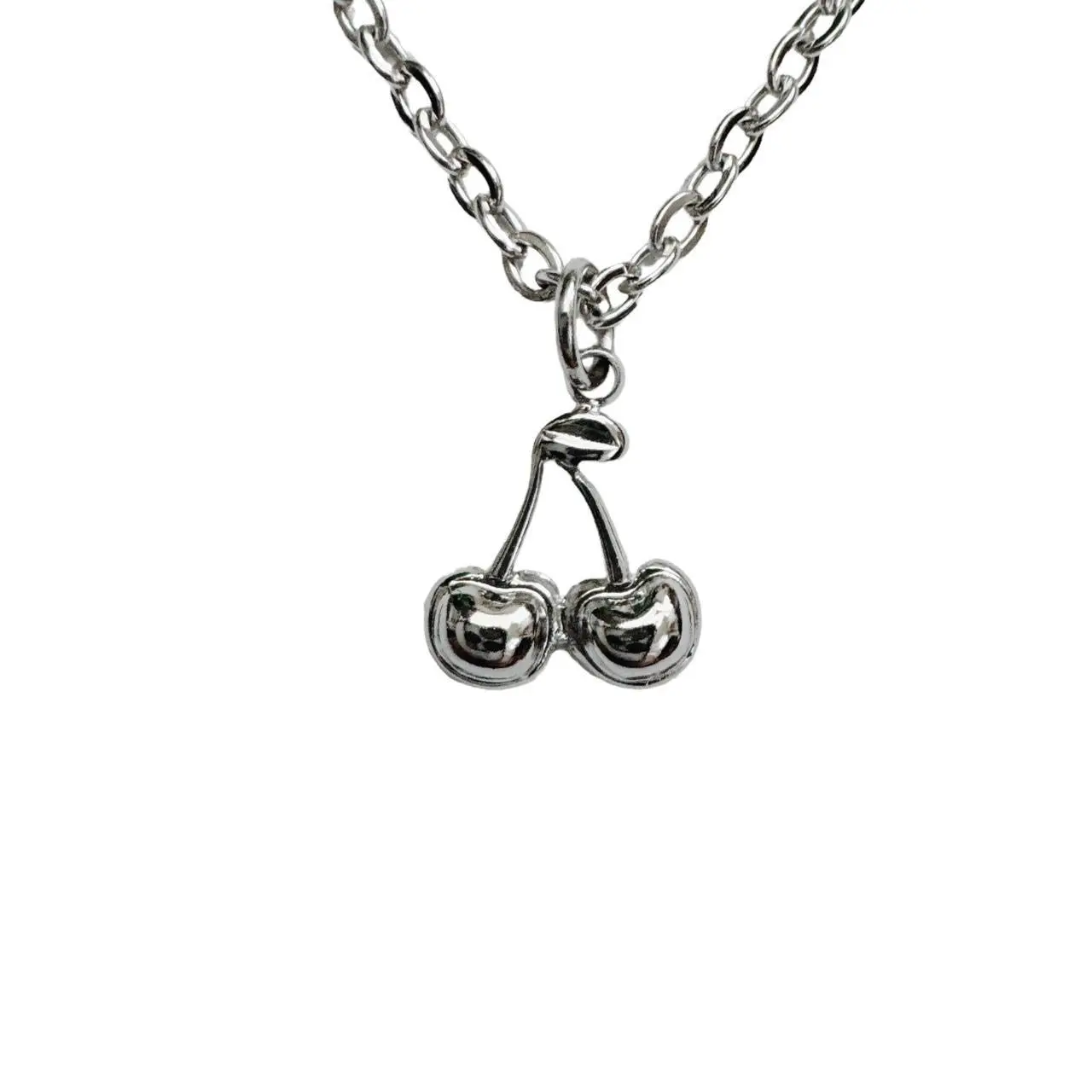 Silver Cherry Necklace - Perfect for Any Occasion