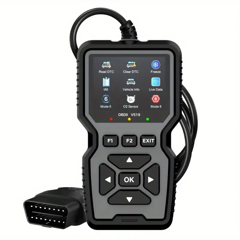 OBD2 Advanced Diagnostic Tool Professional Engine Code Reader Reset Real-Time Data for Mode 6 & 8 Vehicles After 1996 OBDII/EOBD CAN No Battery Required