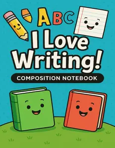 I Love Writing: A Fun Composition Notebook for Kids (Grades K–3 to 5)