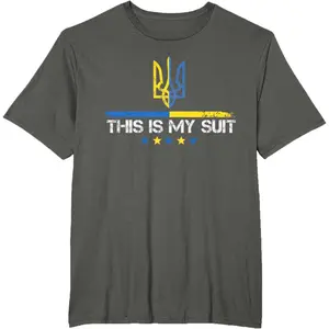 This is my Suit Support Zelensky Ukrainian Trident Tryzub T-Shirt