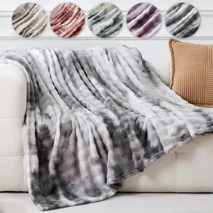 Tie-dye Throw Blanket, 1 Count Soft Comfortable Warm Throw Blanket, Air-conditioned Room Blanket, Warm Nap Blanket for Home & Office