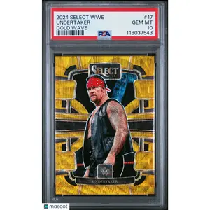 2024 Panini Select WWE Undertaker Gold Wave #17 PSA 10