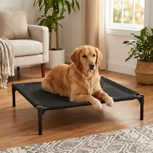 L-Type Mesh Pet Bed - Breathable, Ventilated, Stable, Durable Pet Rest Mat Kennel for Small to Medium Cats and Dogs (Indoor, Outdoor Use)