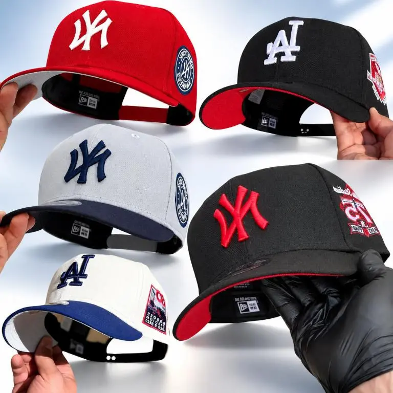 New Era MLB NY Yankees & LA Dodgers Adjustable Baseball Hat, 9FORTY , 9 Fifty Classic Cap for Men Women, Embroidered Front Logo, Curved Brim Design, Adjustable Strap, MLB Baseball Fan Gear,  Unisex Streetwear, Everyday Sports Fashion, Urban Casual USA