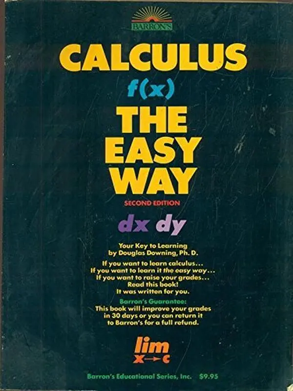 USED Book - CALCULUS THE EASY WAY by DOUGLAS DOWNING PH.D. (Paperback) - english