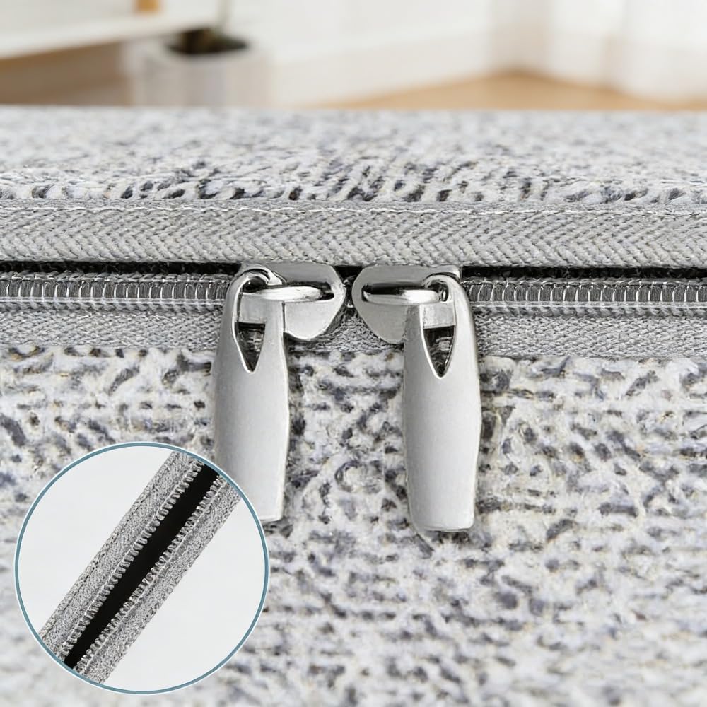 Stackable Hat Organizer for Baseball Caps, Ball Cap Storage Organizer with Clear Window, Hat Storage Box Flip-Top Access for Closet Bedroom Shelf (Gray)