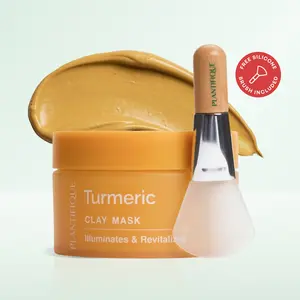 [PLANTIFIQUE Official Shop] Turmeric Clay Mask with Vitamin C – Face & Body Clay Mask, Pore Care & Hydrating Treatment, Korean Skincare for Radiant Skin