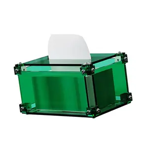 Rectangular Tissue Box Cover Transparent Acrylic Paper Holder Home Decoration