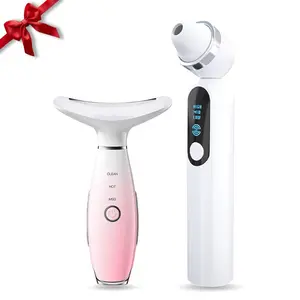 Portable Massager Set, 1 Count Light Neck Massager & 1 Count Blackhead Cleanser, Massage Skin Care Tool for Home Travel
