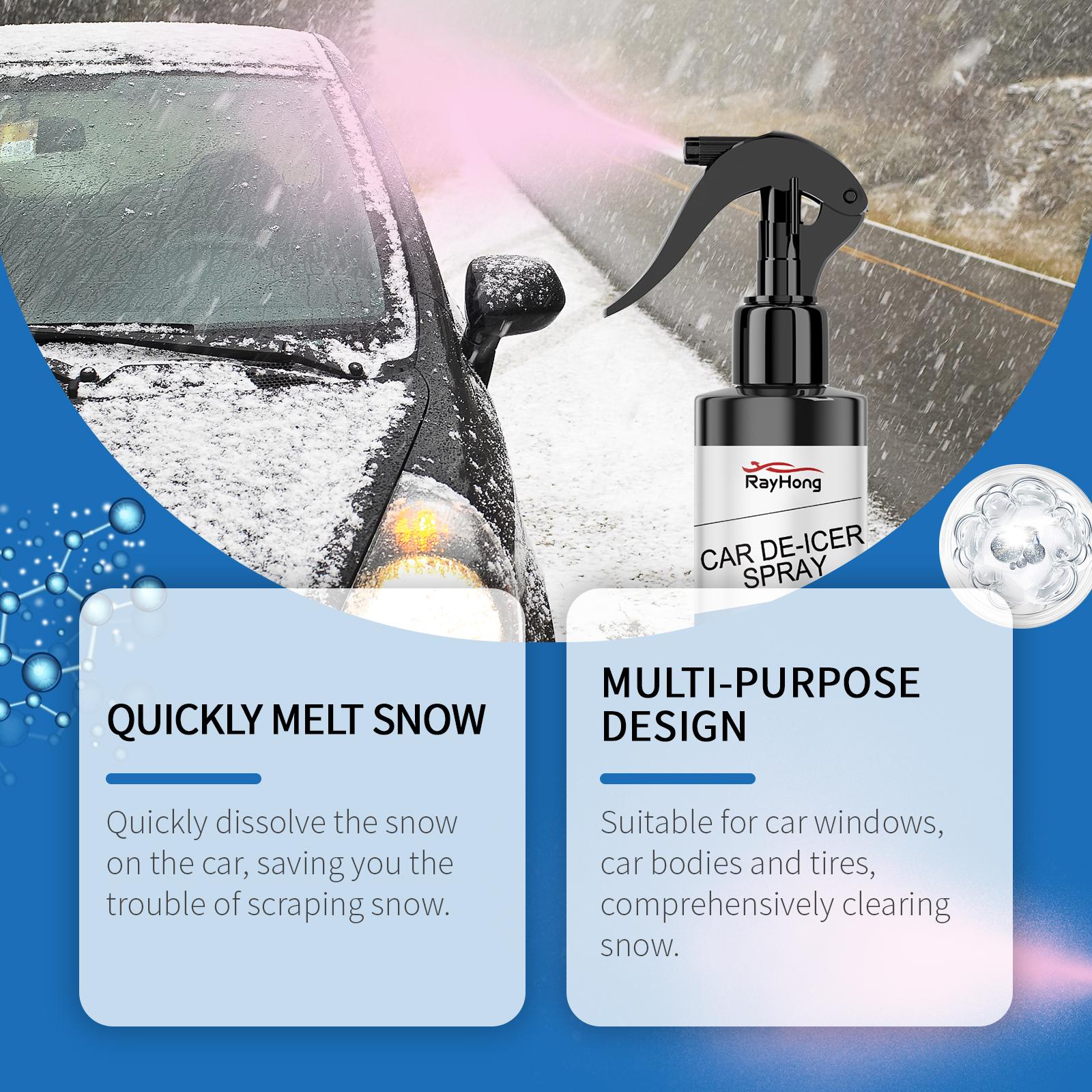 Car Snow Removal Spray - 100ML Powerful Quick Defrosting Solution for Windshields & Windows - Efficient Ice Melting Formula Car Snow Removal Spray - 100ML Powerful Quick Defrosting Solution for Windshields & Windows - Efficient Ice Melting Formula