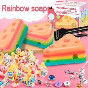 Rainbow Soap Gift for Children - Enlightenment Toy with Colorful Slices, Promotes Cognitive Ability, Suitable for Children Over 3 Years Old