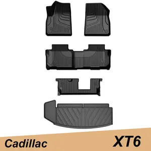 Car Floor Mats & Cargo Liner TPE Carpets for Cadillac XT6 2020-2024 (Bench Seat)