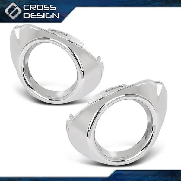 CROSSDESIGN Automotive Fog Light Bezel Trim - 2PC Left & Right Pair Car Accessories for 2012-2014 Ford Focus