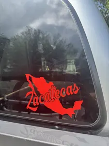 Mexico Outline with Highlighted Custom Middle State Vinyl Decal - Car Window Sticker - Weatherproof & Easy Application - Color Options Available