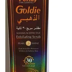 Perlay Goldie Exfoliating Scrub 75ml - Gentle Exfoliating Scrub for Smooth Radiant Complexion with Pearl Shine Effect
