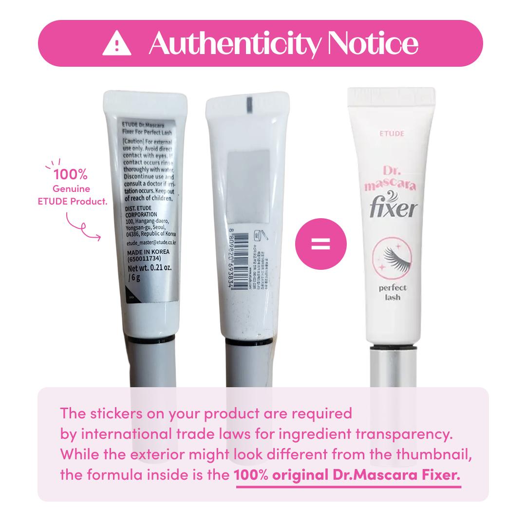 [ETUDE Official] Curl Fix Mascara & Dr. Mascara Fixer Set | 24H Smudge Proof Lashes | Volumizing & Lengthening | Waterproof & Clump-Free