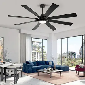 72 Inch 8 Blade Ceiling Fan with Light and Remote, High Wind Power Ceiling Fan for Indoor Outdoor, DC Motor Ceiling Fan with Reversible Ceiling Fan Function, Bedroom Ceiling Fan, Living Room Ceiling Fan, Quiet Ceiling Fan, Modern Ceiling Fan, 6 Speed Dimm