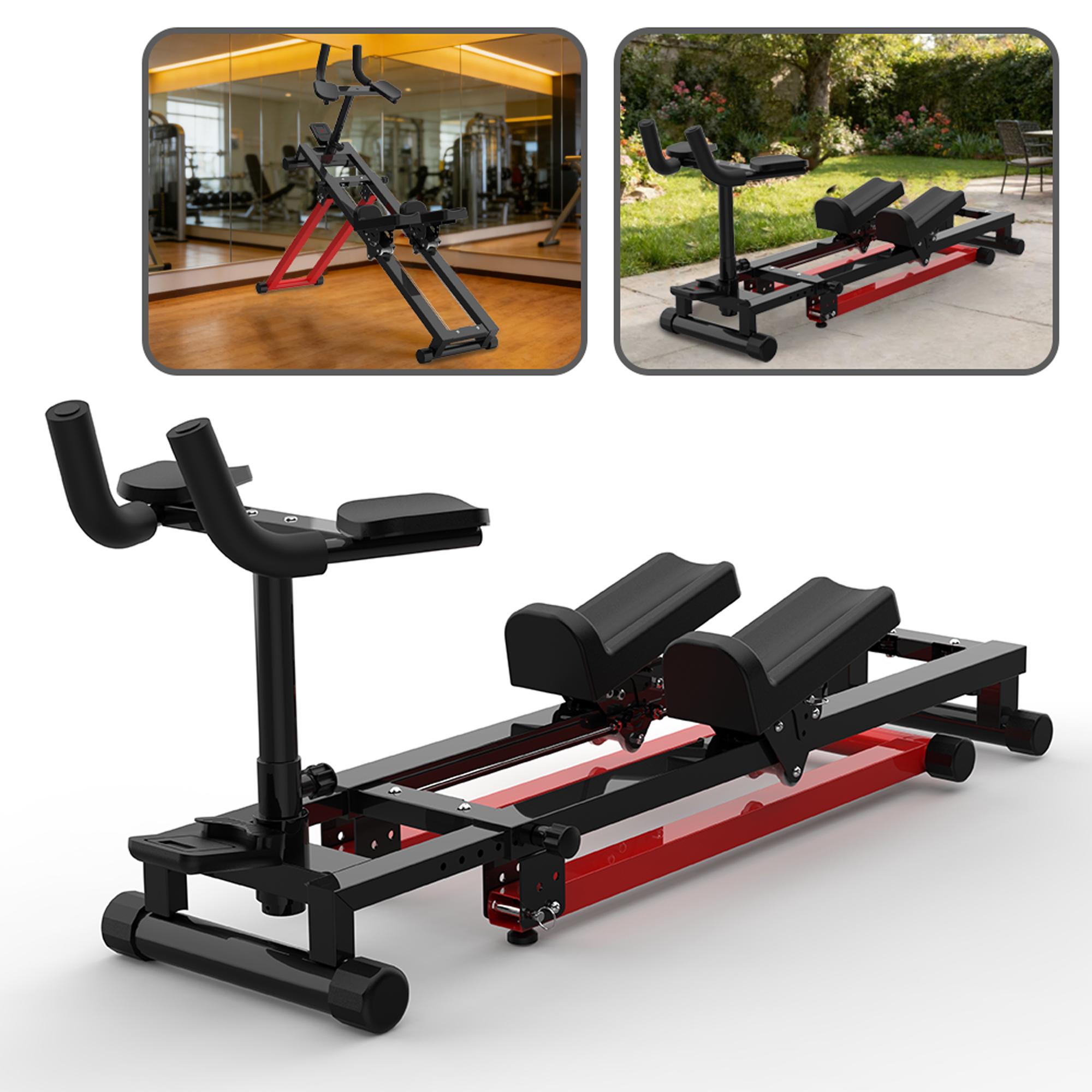 3-in-1 Spine Twist Stretcher & Stair Stepper & Waist Trainer, Adjustable Back Stretcher Machine for Lower Back Exercise, Core Activation & Full-Body Workout