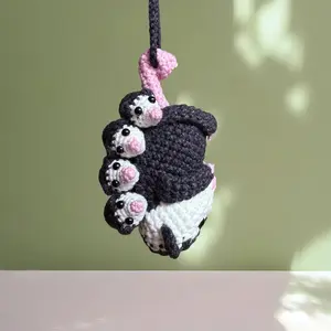 Yarn Bear - Mom Possum Car Accessory Cute Car Mirror Hanging Possum Ornament